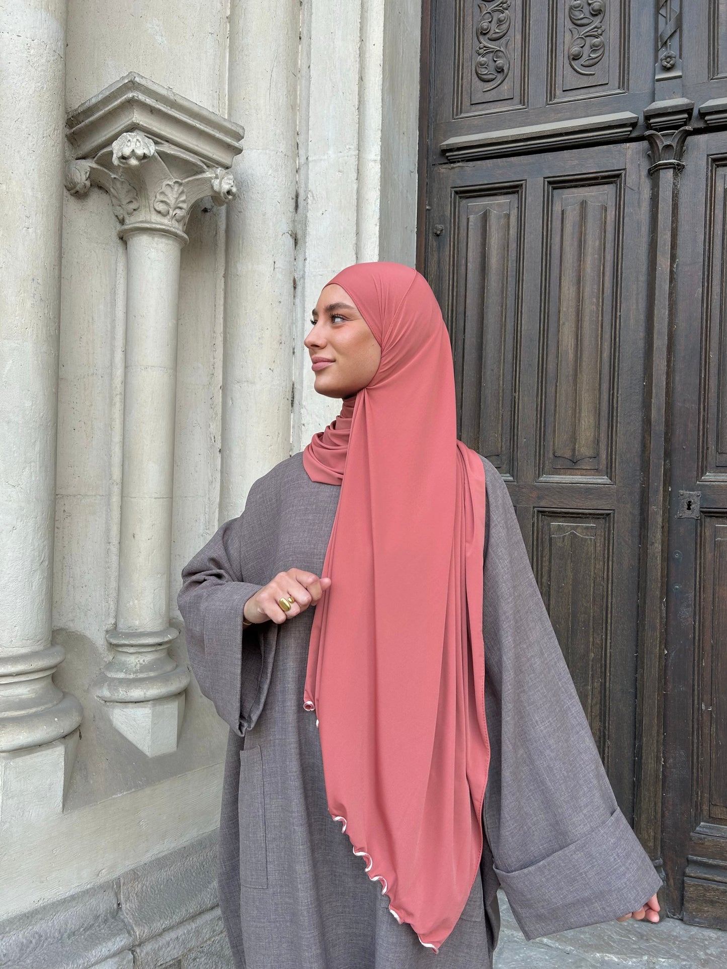 Hijab jersey premium frisé