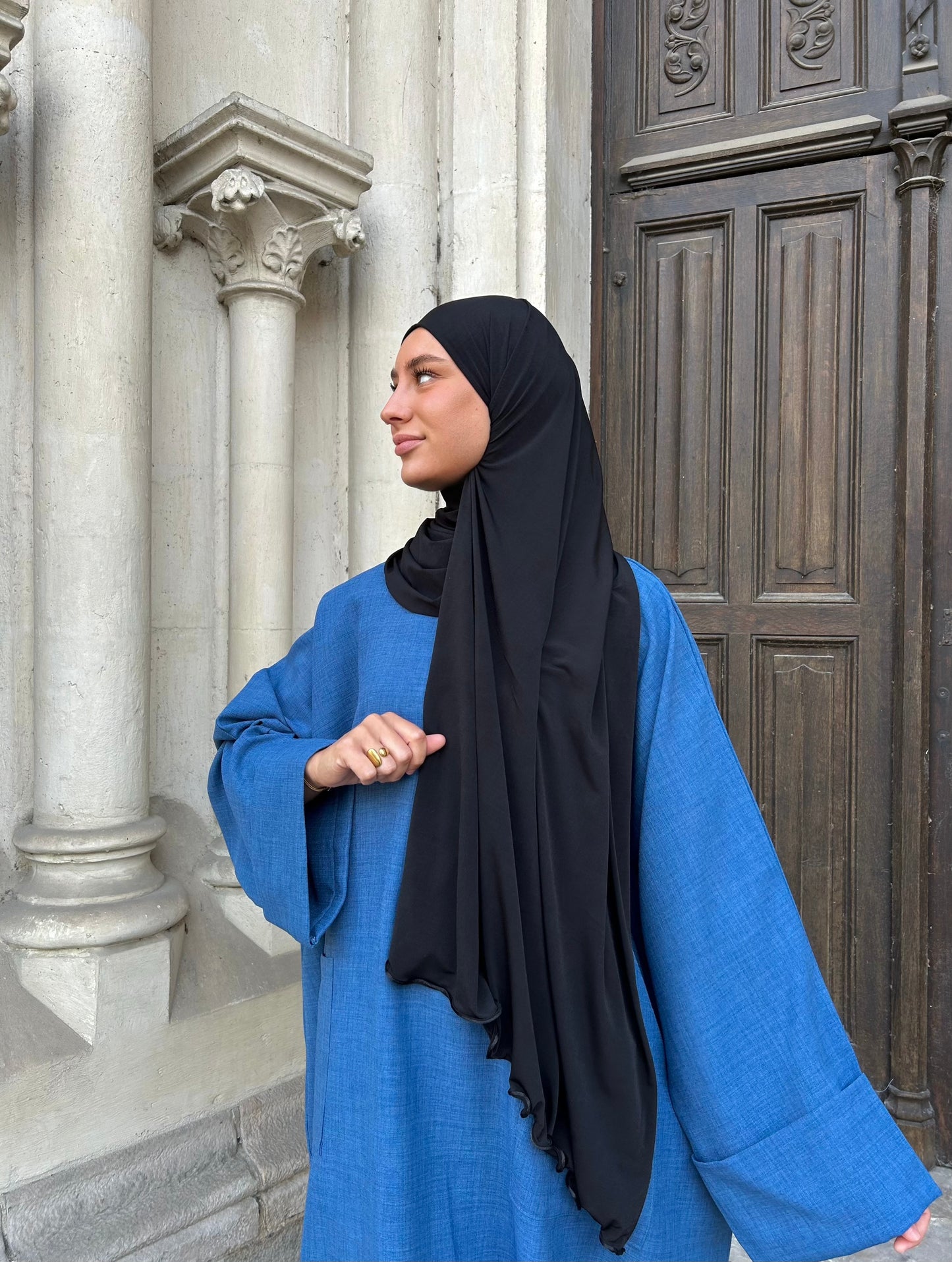 Hijab jersey premium frisé