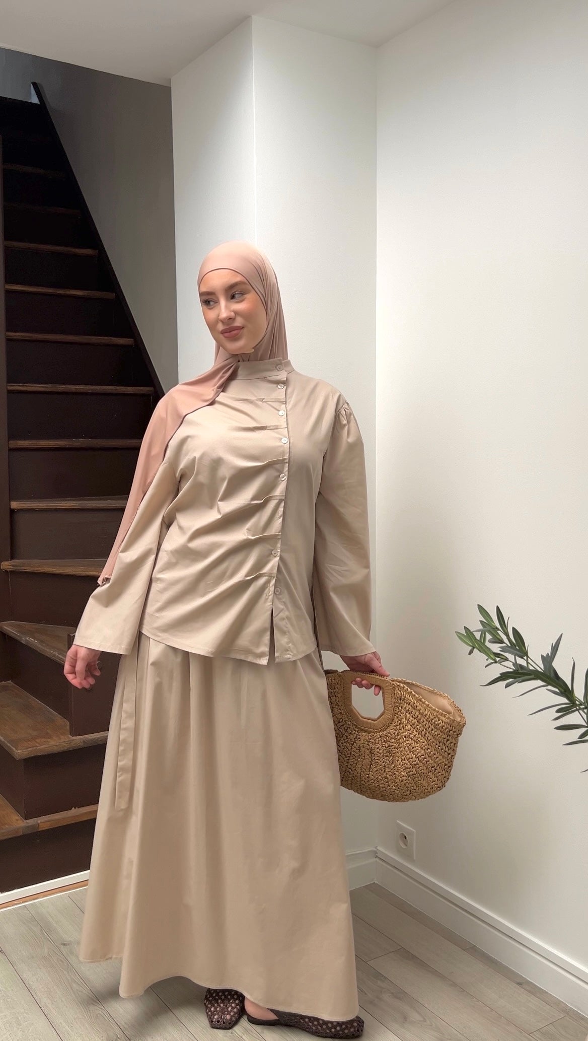 Ensemble Yuna beige