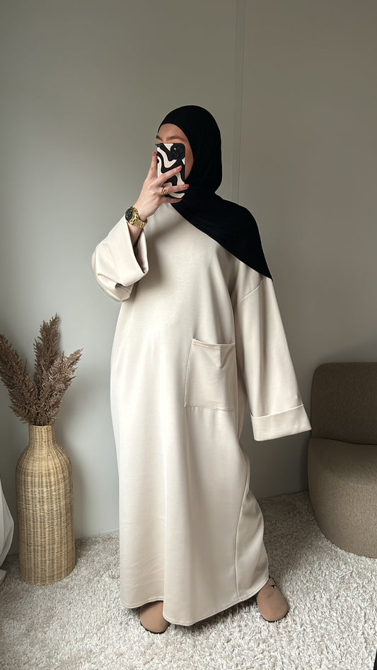 Abaya loose poche