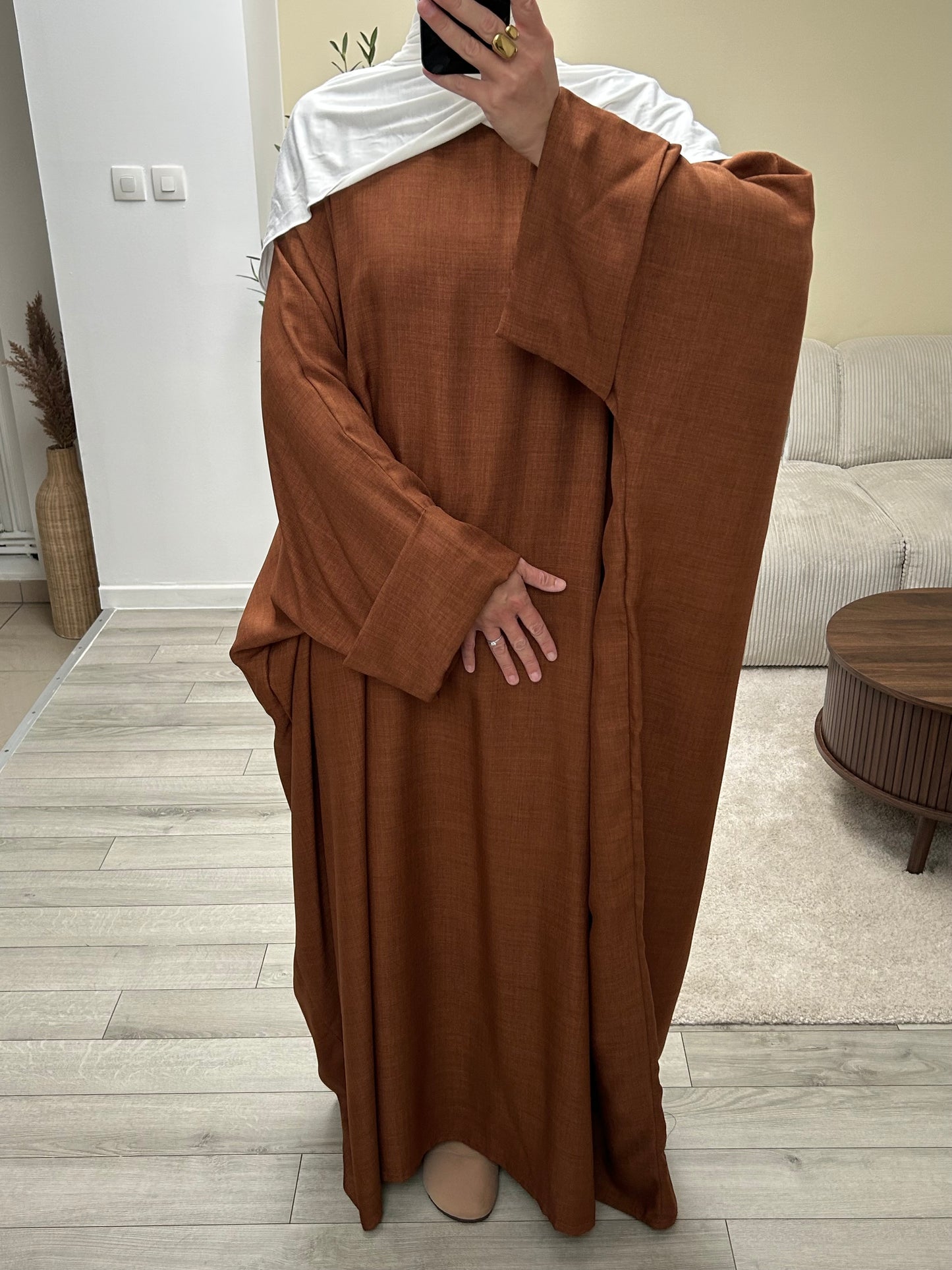 Abaya farasha effet lin