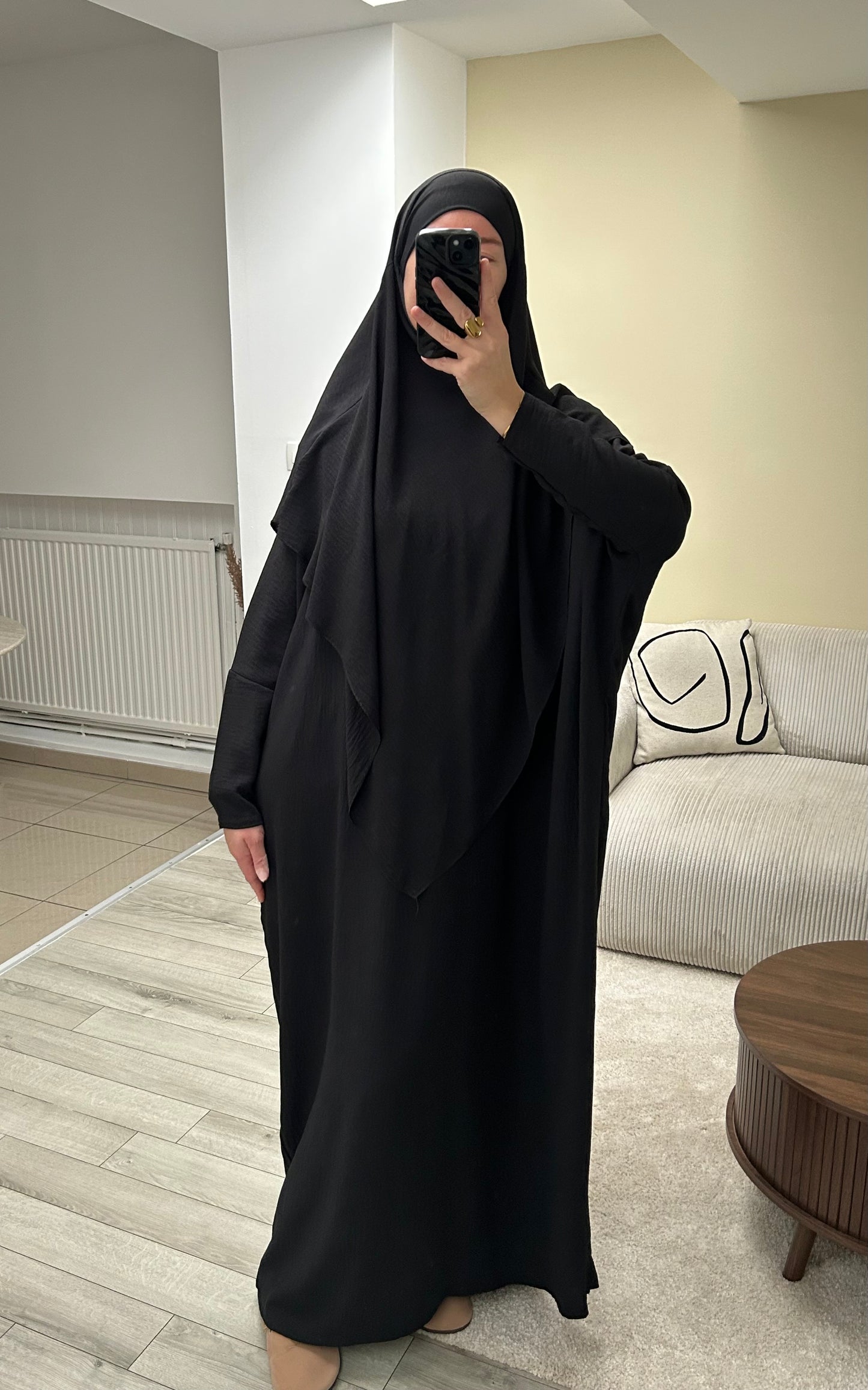 Ensemble abaya khimar en jazz
