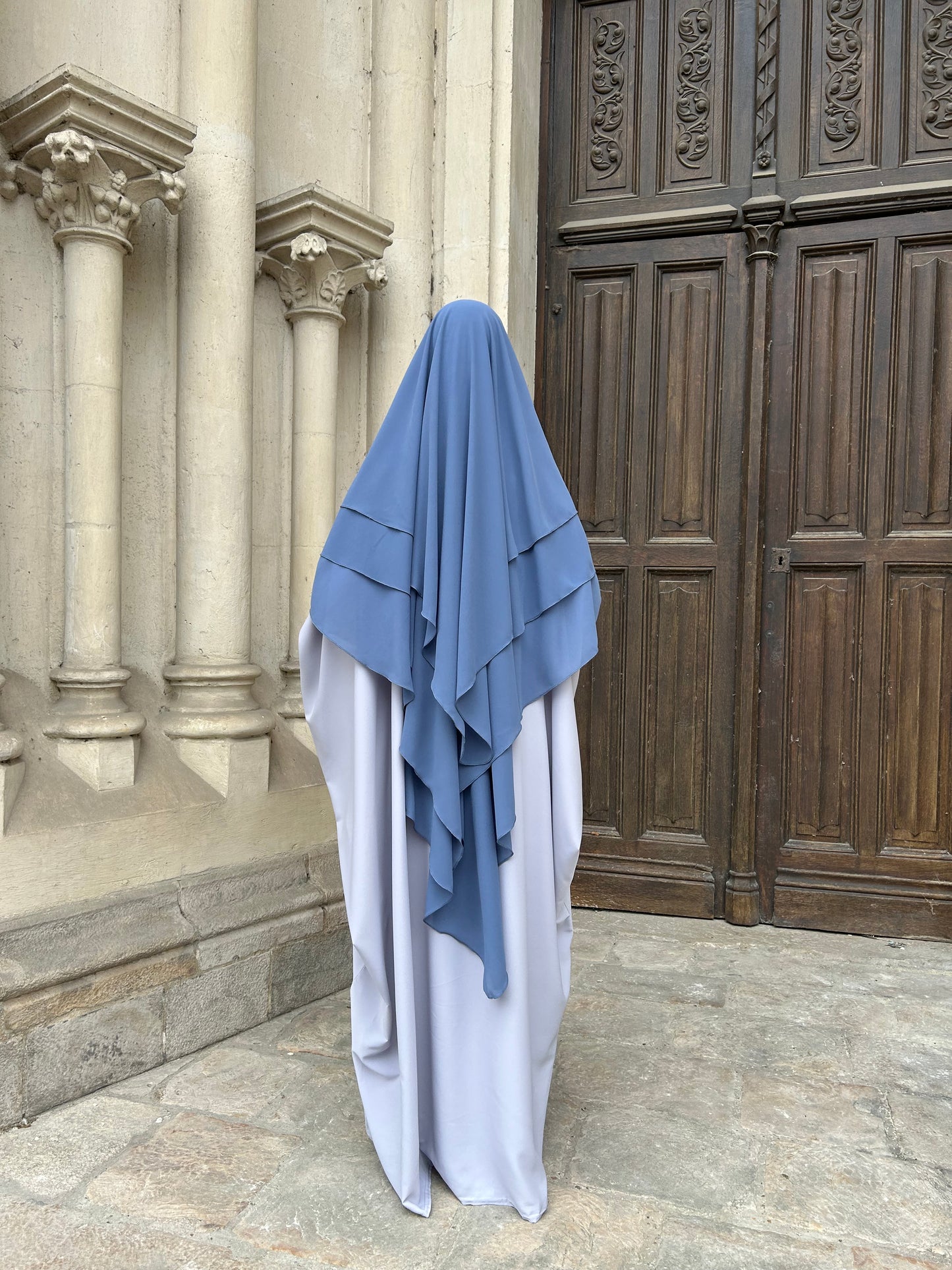 Khimar mousseline 3 voiles