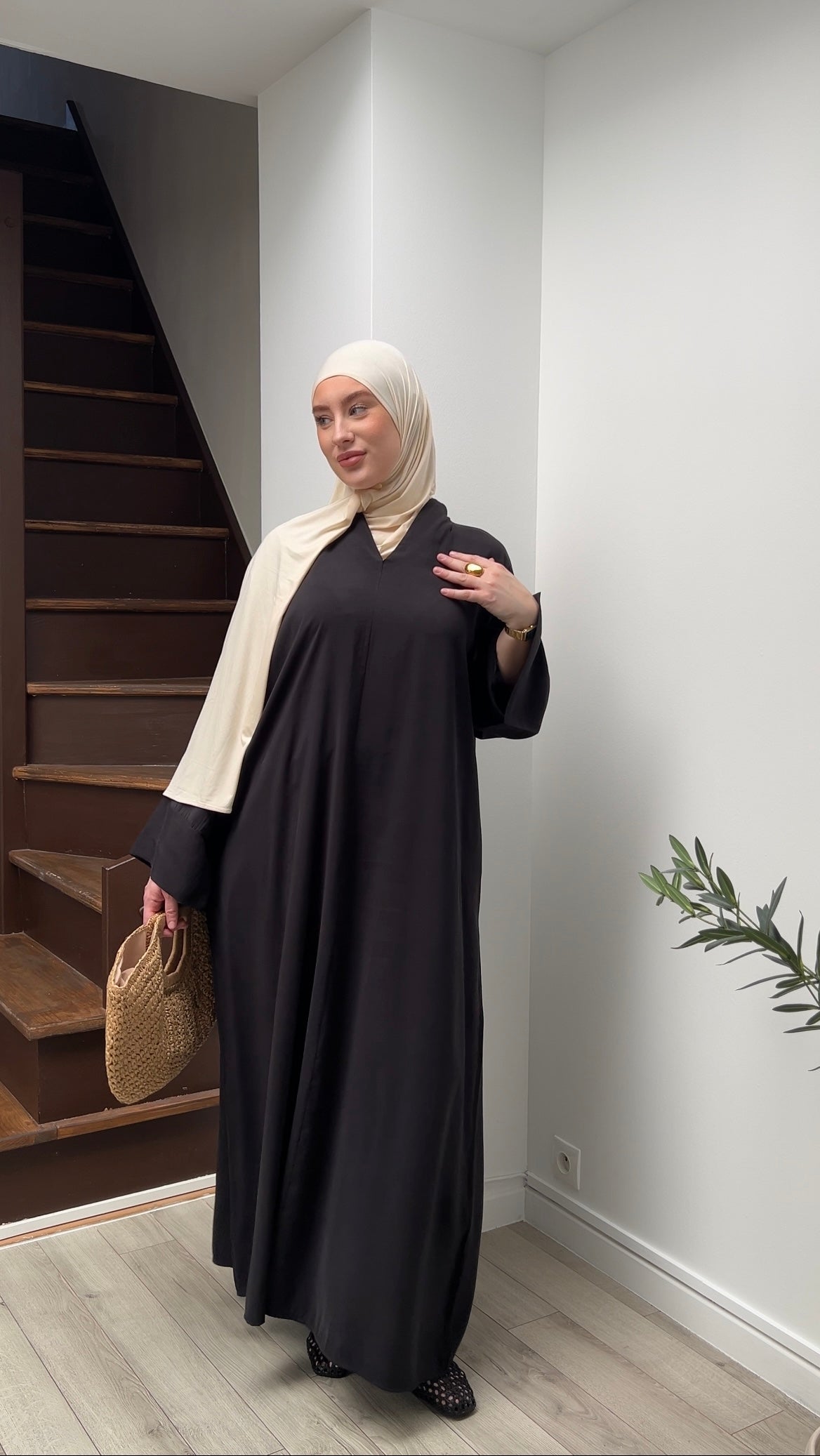 Abaya Dune noire