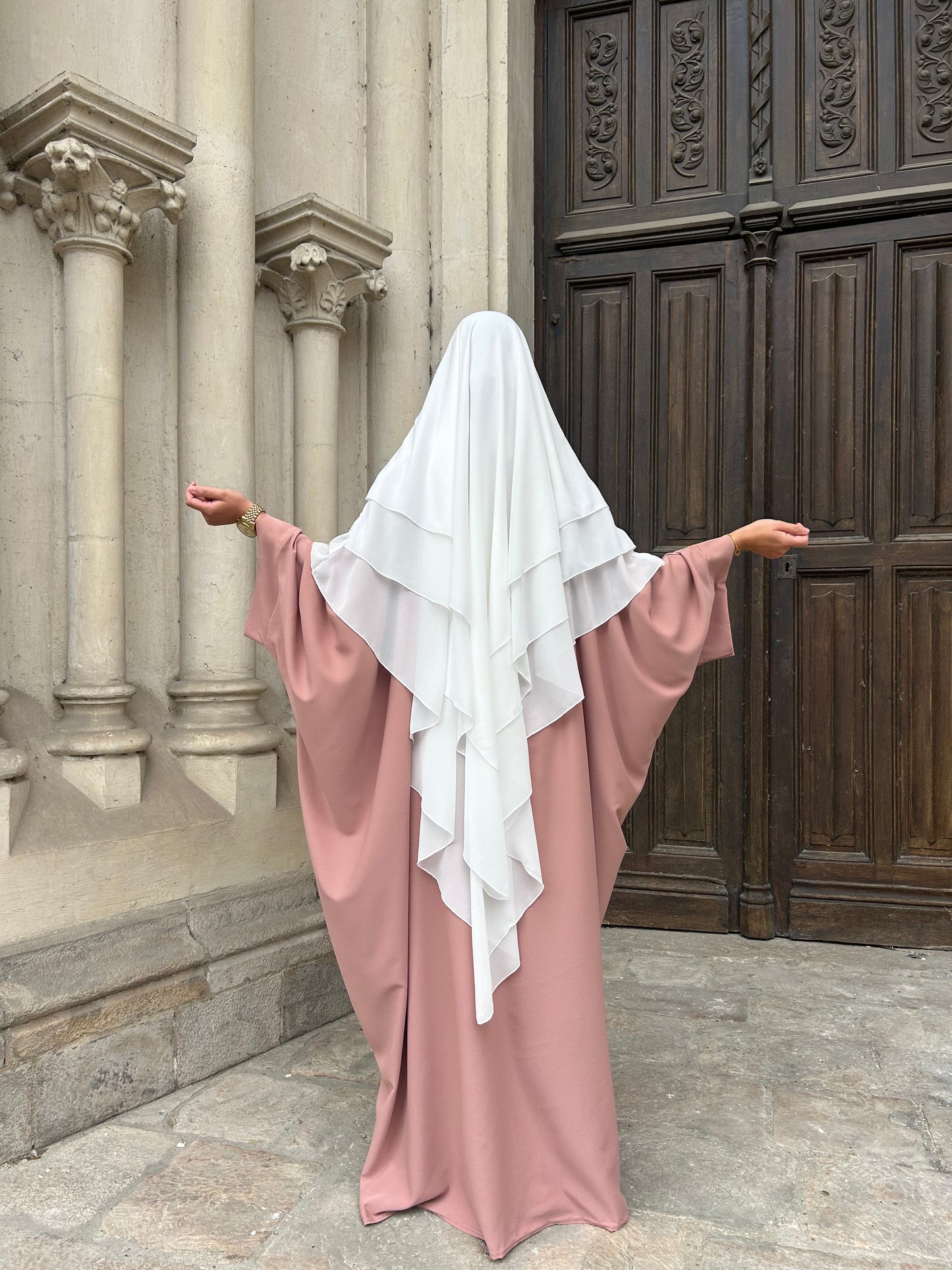 Khimar mousseline 3 voiles