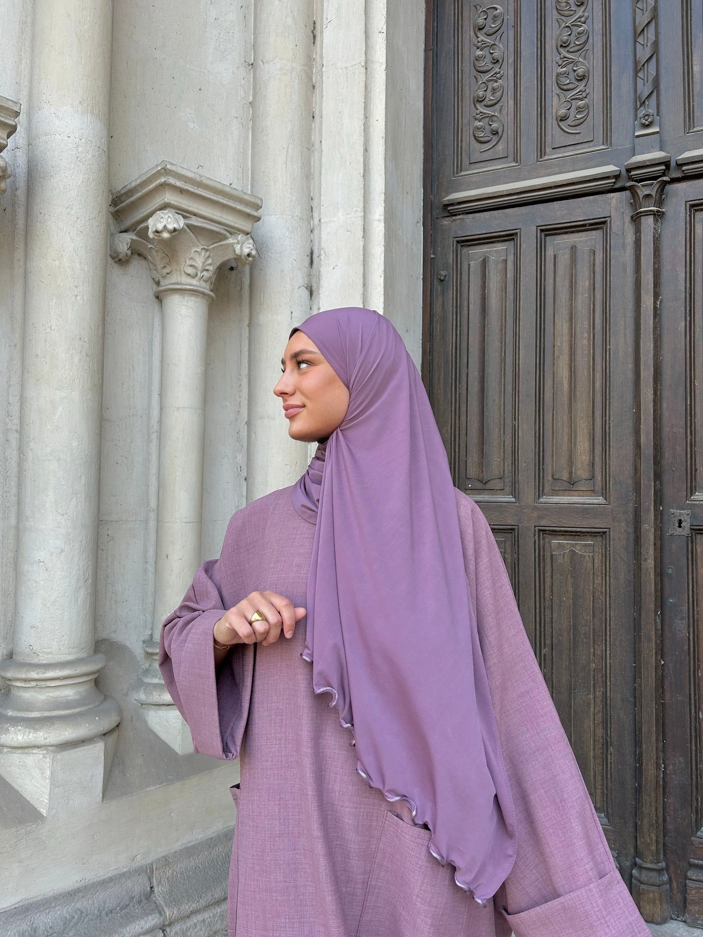 Hijab jersey premium frisé